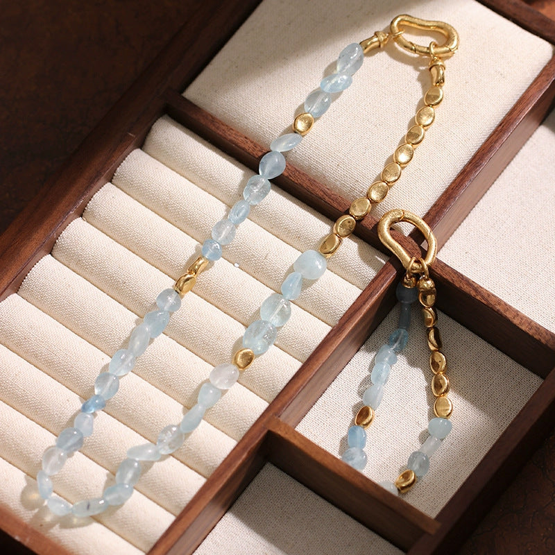Aquamarine Necklace & Bracelet