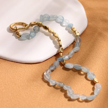 Aquamarine Necklace & Bracelet