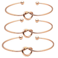 Geometric minimalist heart-shaped interlocking bracelet