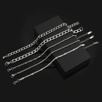 Men's Stainless Steel Hip Hop Bracelet Set