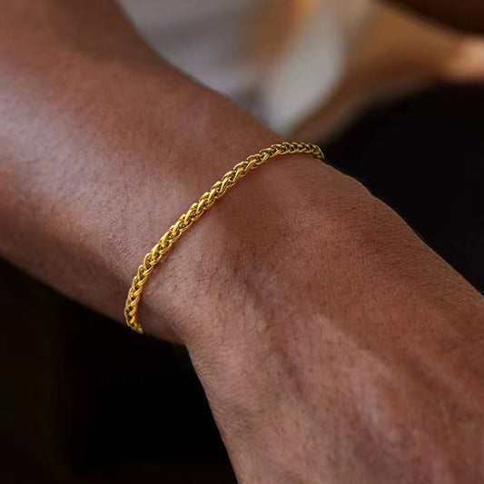Thin Chain Stainless Steel Men's Bracelet